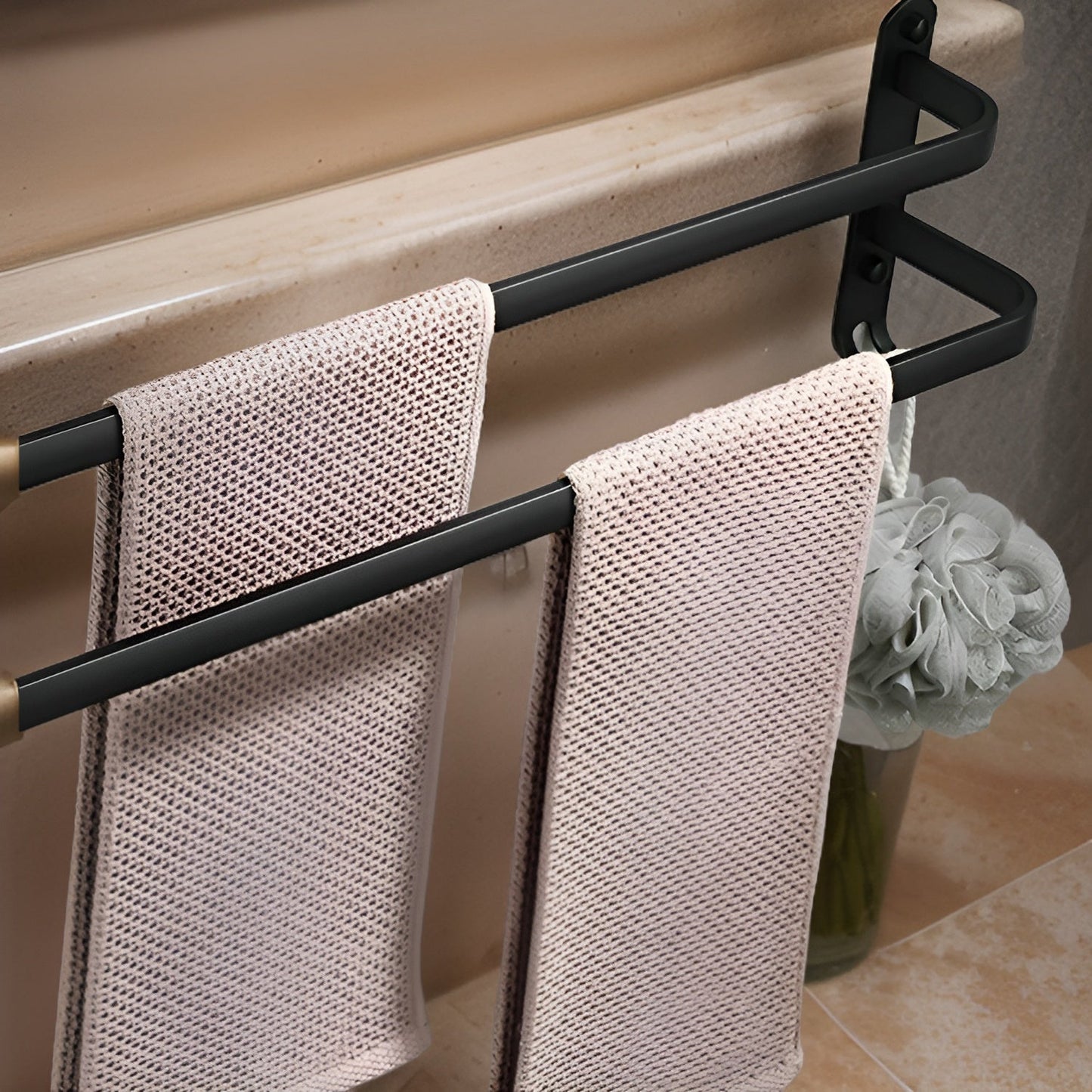 Holder with Modern Aluminium Towel 3 Layers for Bathroom and Space-Saving Use