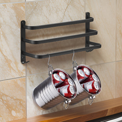 Holder with Modern Aluminium Towel 3 Layers for Bathroom and Space-Saving Use