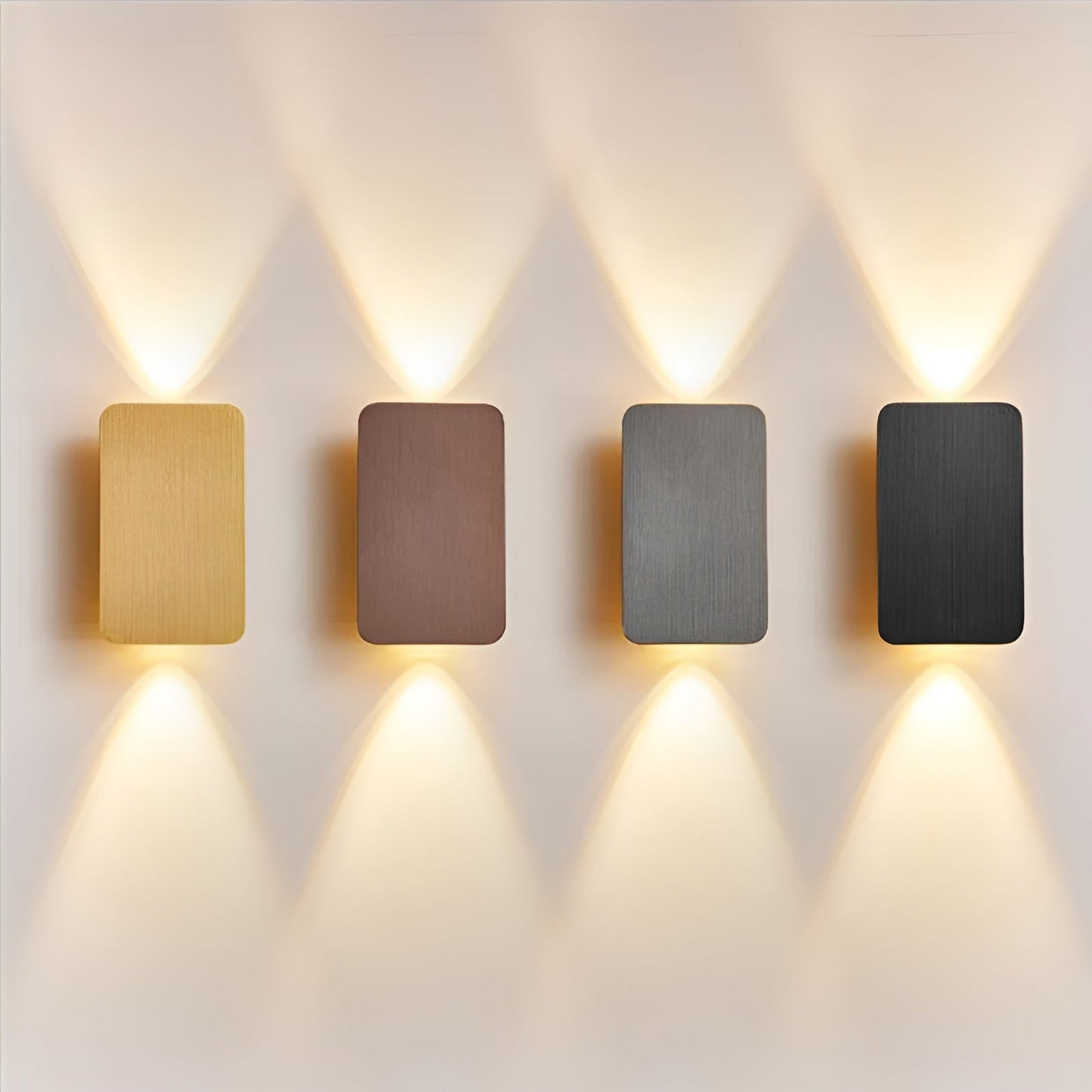 Wall Lamp with LED Upward and Downward Light Beam for Modern and Atmospheric