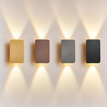 Wall Lamp with LED Upward and Downward Light Beam for Modern and Atmospheric