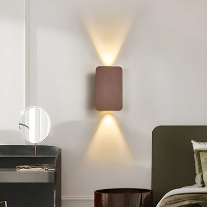Wall Lamp with LED Upward and Downward Light Beam for Modern and Atmospheric