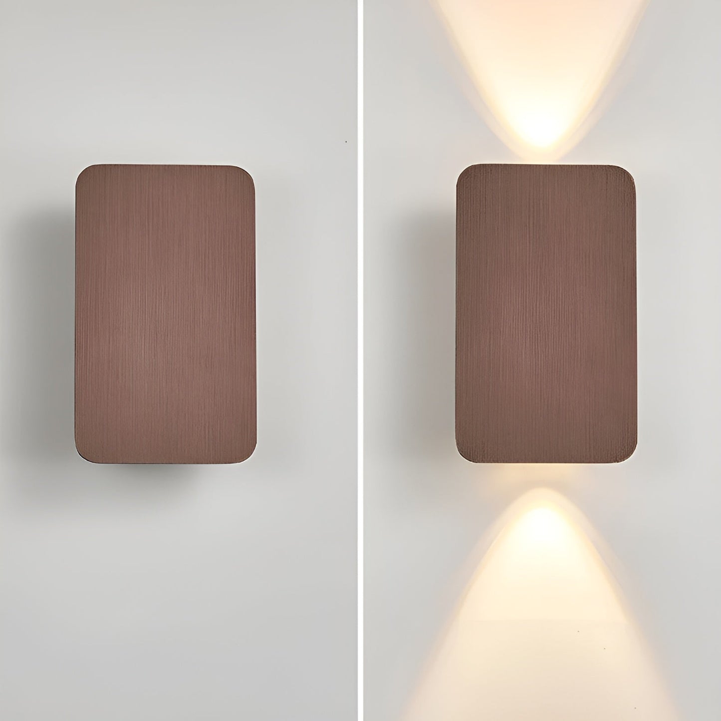Wall Lamp with LED Upward and Downward Light Beam for Modern and Atmospheric
