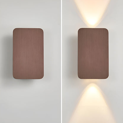 Wall Lamp with LED Upward and Downward Light Beam for Modern and Atmospheric