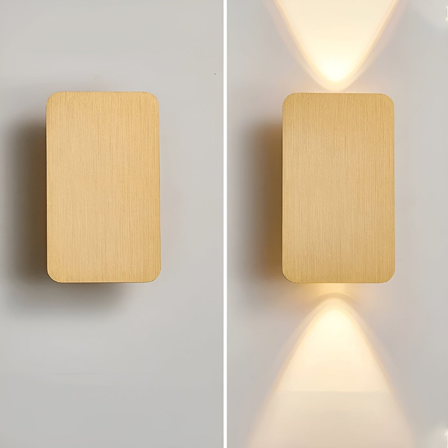 Wall Lamp with LED Upward and Downward Light Beam for Modern and Atmospheric