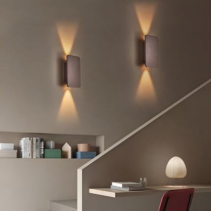 Wall Lamp with LED Upward and Downward Light Beam for Modern and Atmospheric