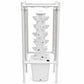 Hydroponic growing system with 10L tank and cylindrical tower structure