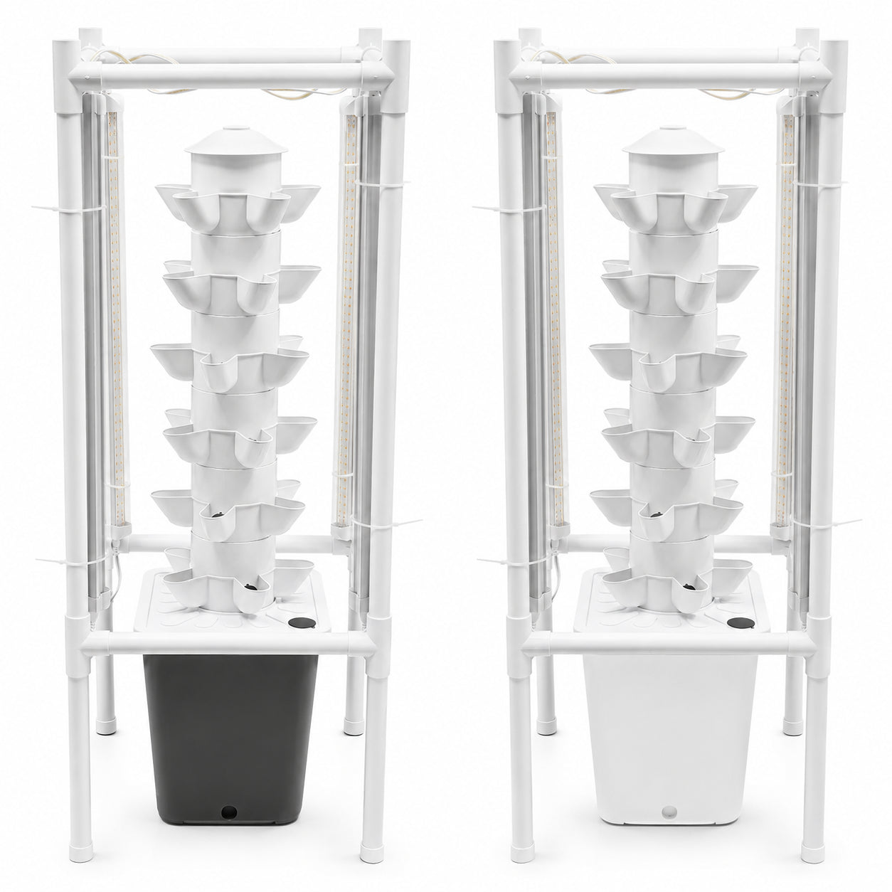 Soilless vegetable grower with 30 planting holes and water pump