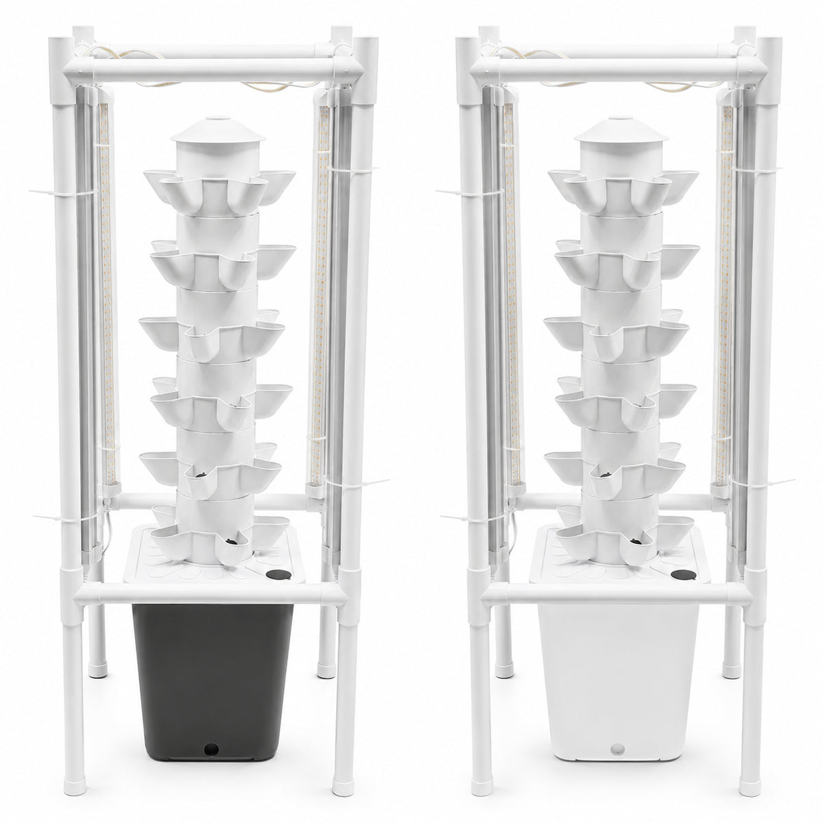 Soilless vegetable grower with 30 planting holes and water pump