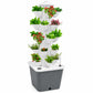 Indoor hydroponic tower used to grow herbs and leafy greens