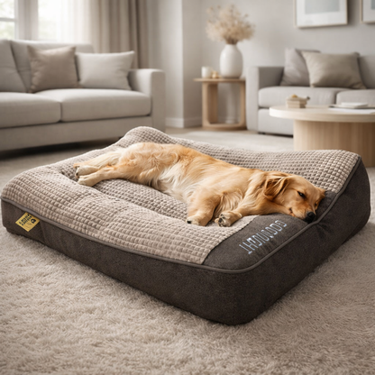 Cushion with Orthopaedic Dog Large for Memory Foam Dog Bed with Headrest