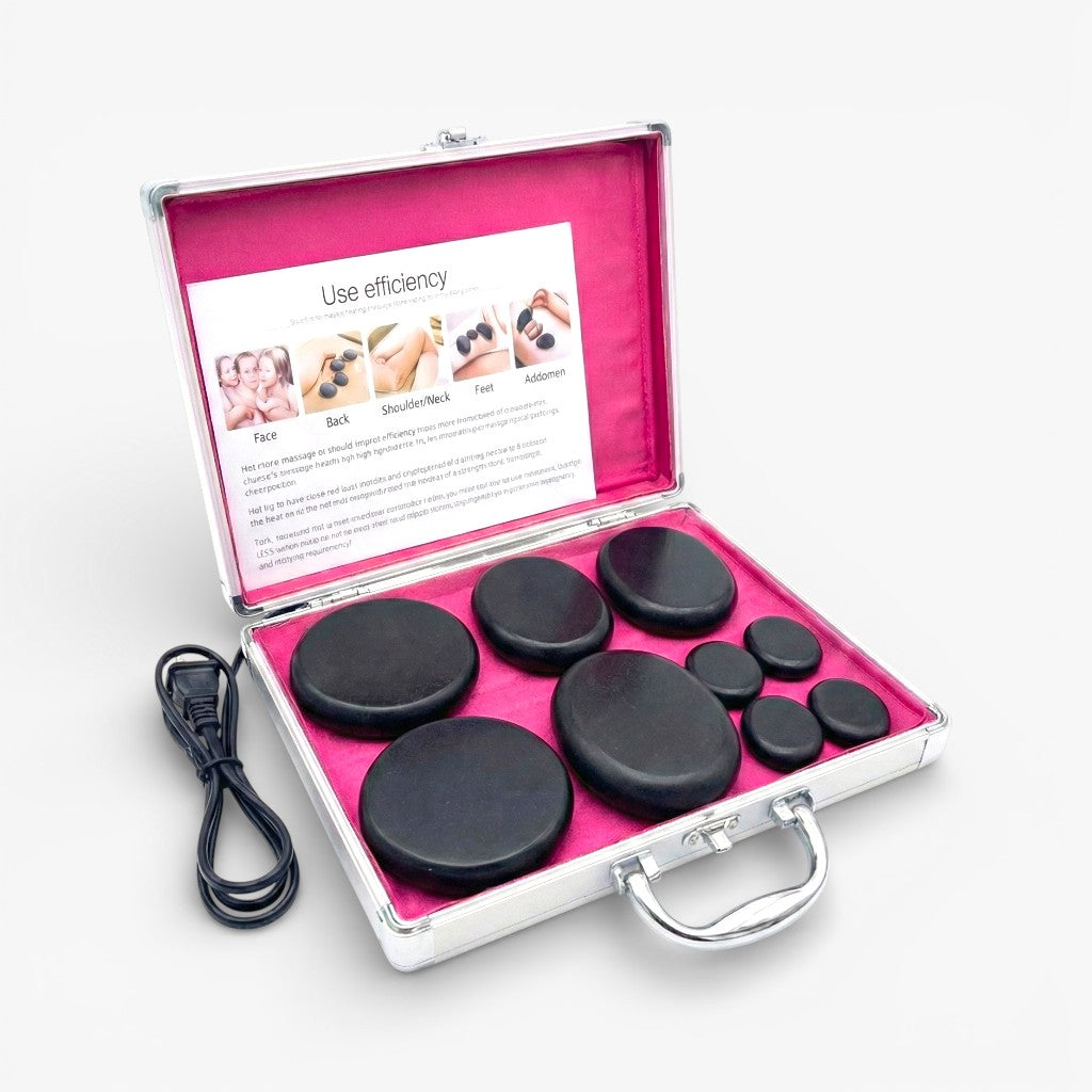 Set Professional Stone Massage for Complete with Heater
