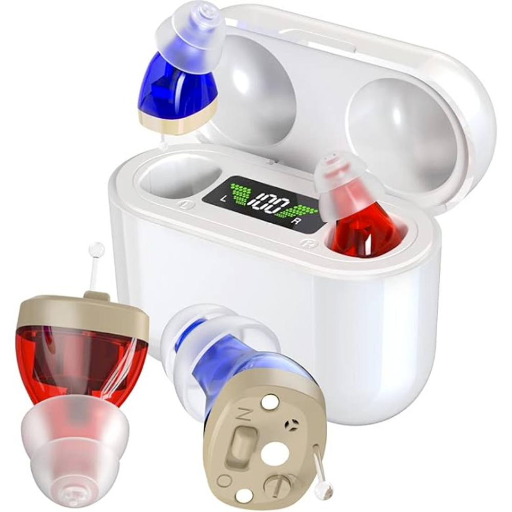 Rechargeable in-Ear Hearing Amplifiers for Discreet, Comfortable, and Clear Sound for Daily Use