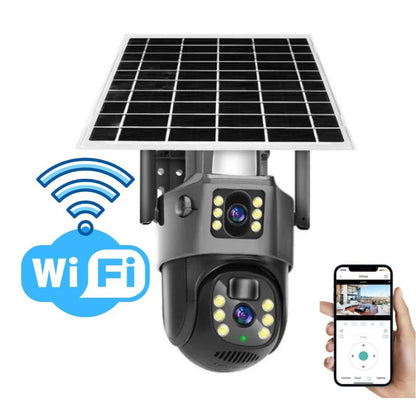 Camera with Wireless 4K Security Solar Panel for 360 Degrees and Smart Detection