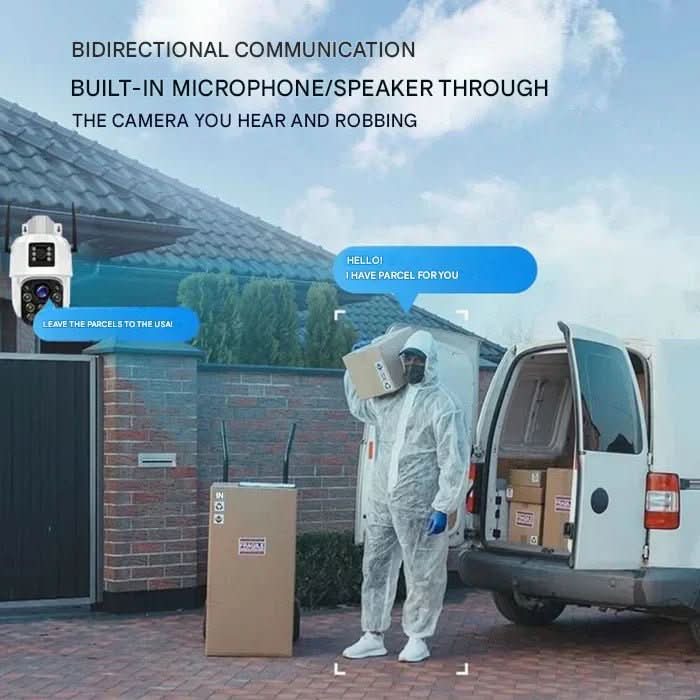 Camera with Wireless 4K Security Solar Panel for 360 Degrees and Smart Detection