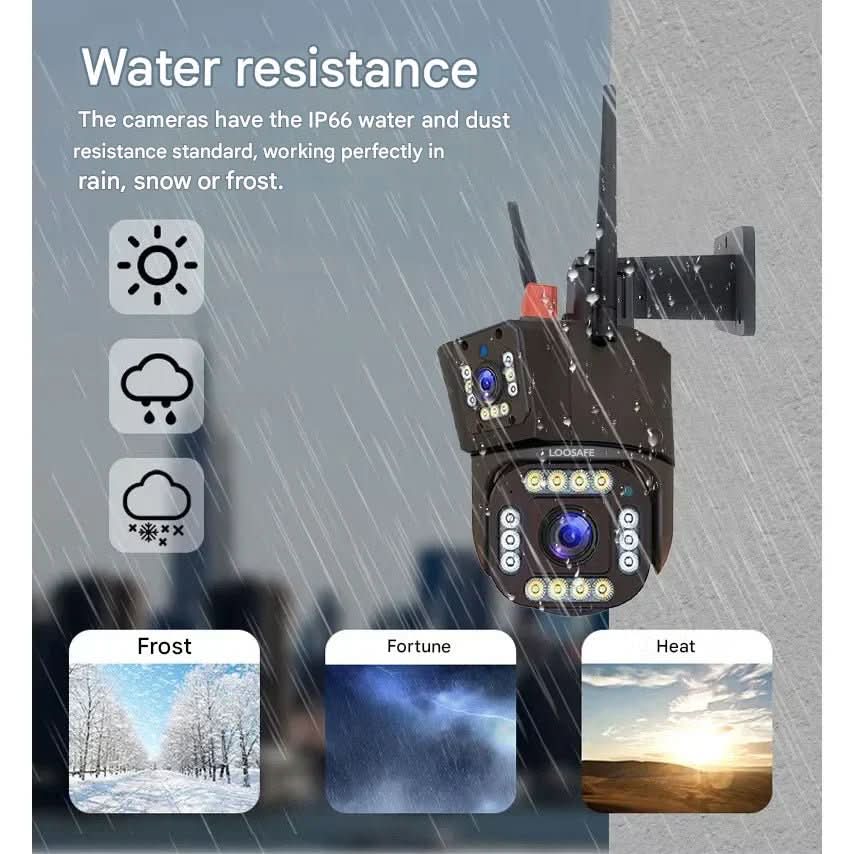 Camera with Wireless 4K Security Solar Panel for 360 Degrees and Smart Detection