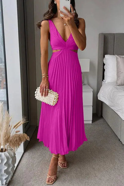 pleated dress feminine