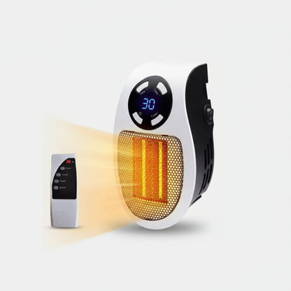 Compact Electric Wall Heater with Remote Control for Energy Efficient and Comfortable