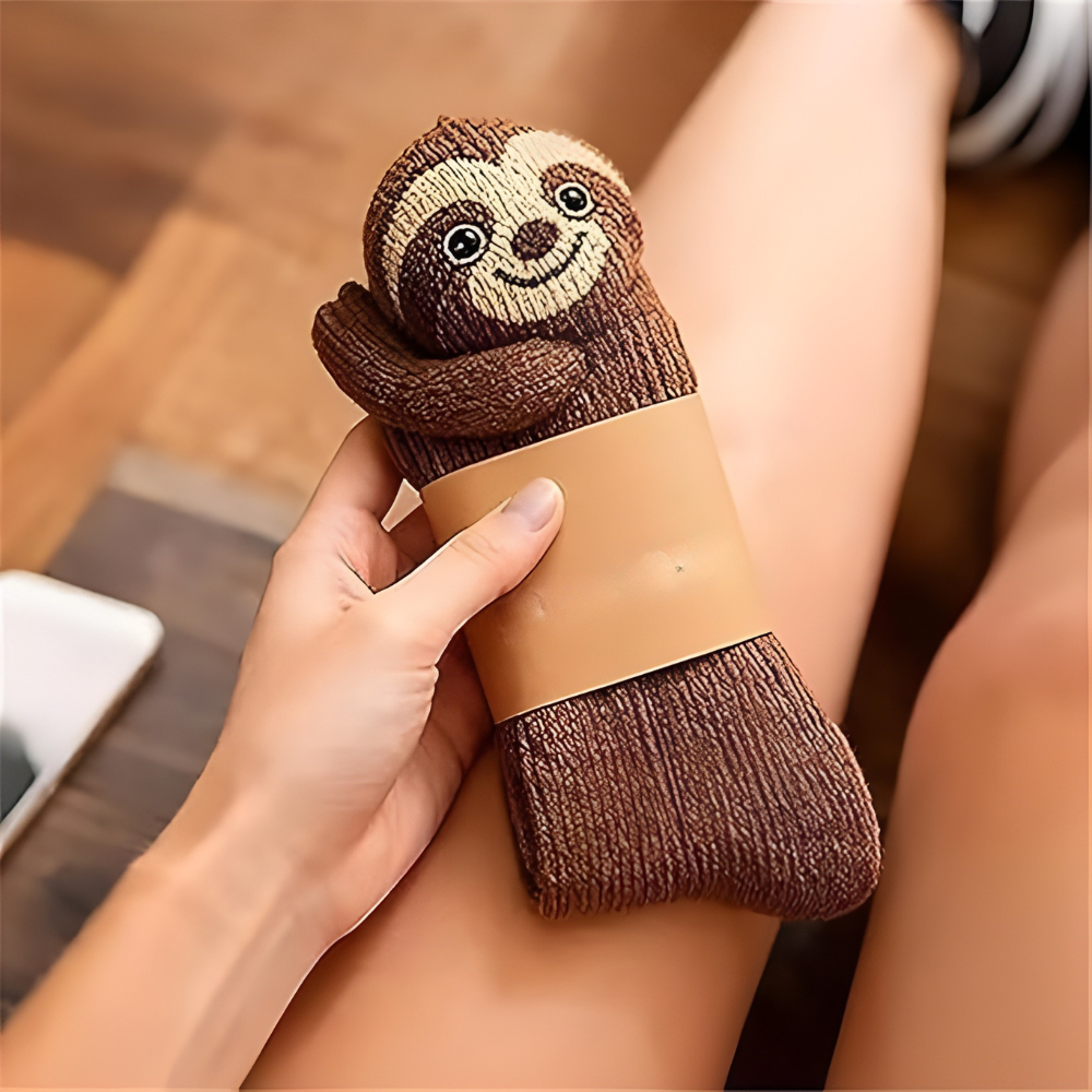 Unisex House Socks with 3D Animal Design and Non-Slip for Warm and Comfortable