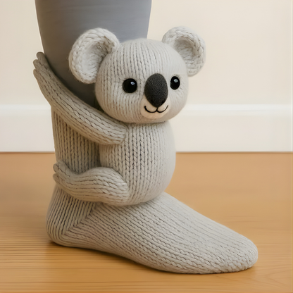 Unisex House Socks with 3D Animal Design and Non-Slip for Warm and Comfortable