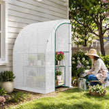 Lean-To Walk-In Greenhouse with PE Cover