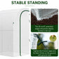 Lean-To Walk-In Greenhouse with PE Cover
