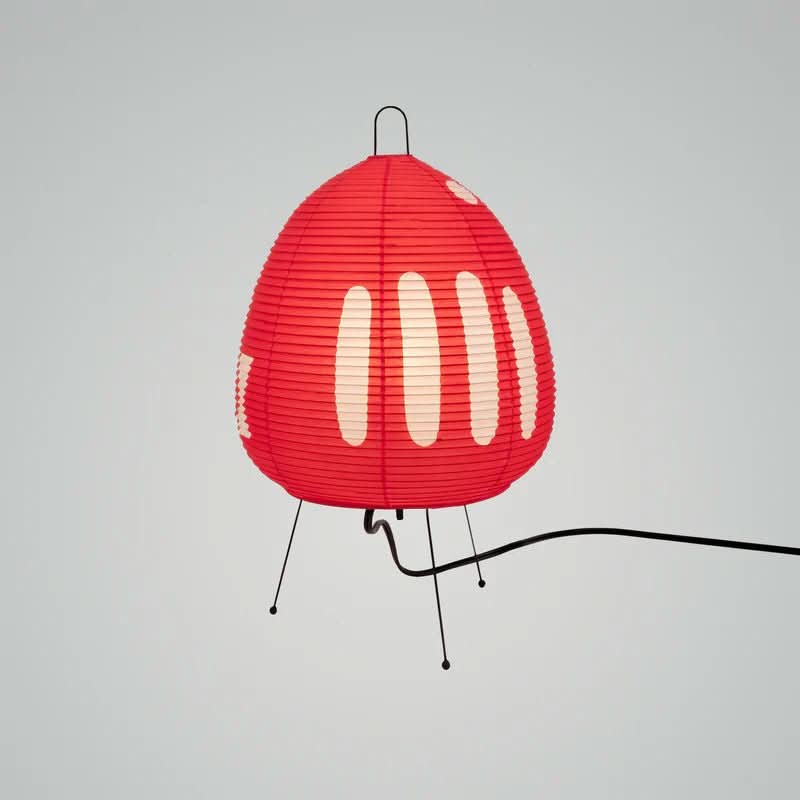 Table Lamp with Rice Paper Shade and Japanese Inspired Design