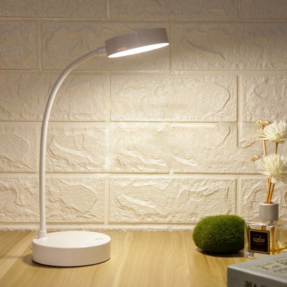 Lamp Modern Adjustable LED Desk for Dimmable Light with Flexible Neck and USB Connection