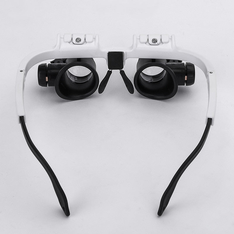 Glass with Provision Magnifying LED for Clear and Adjustable