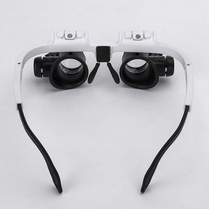 Glass with Provision Magnifying LED for Clear and Adjustable