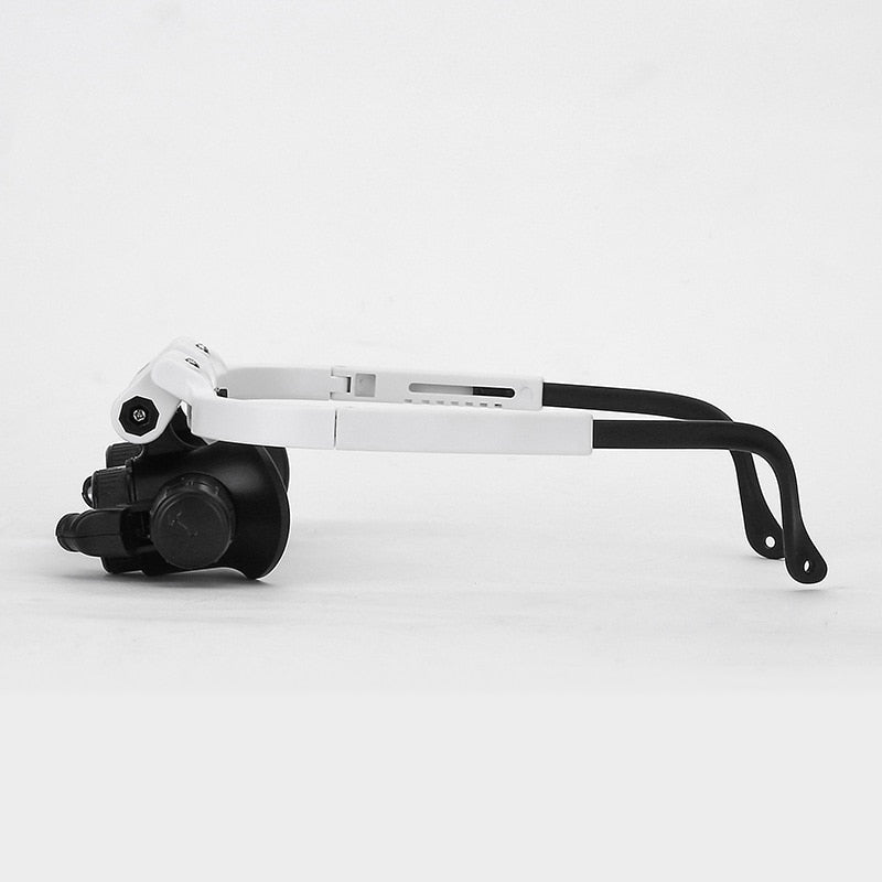 Glass with Provision Magnifying LED for Clear and Adjustable