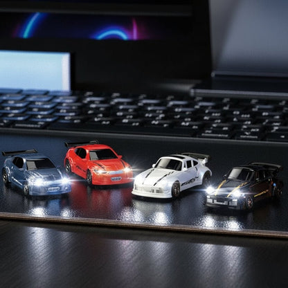 Mini RC Drift Car with Remote Control and LED Headlights