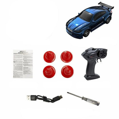 Mini RC Drift Car with Remote Control and LED Headlights
