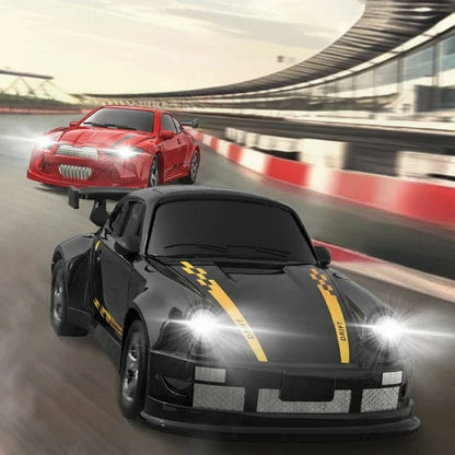Mini RC Drift Car with Remote Control and LED Headlights