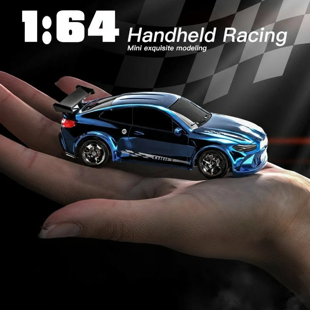 Mini RC Drift Car with Remote Control and LED Headlights