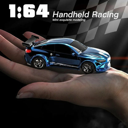 Mini RC Drift Car with Remote Control and LED Headlights
