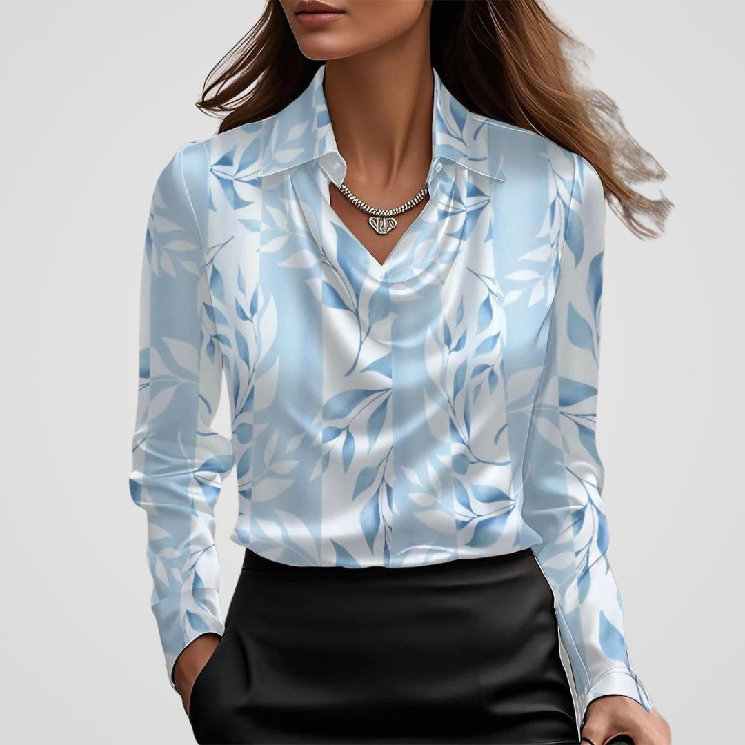 draped neck satin