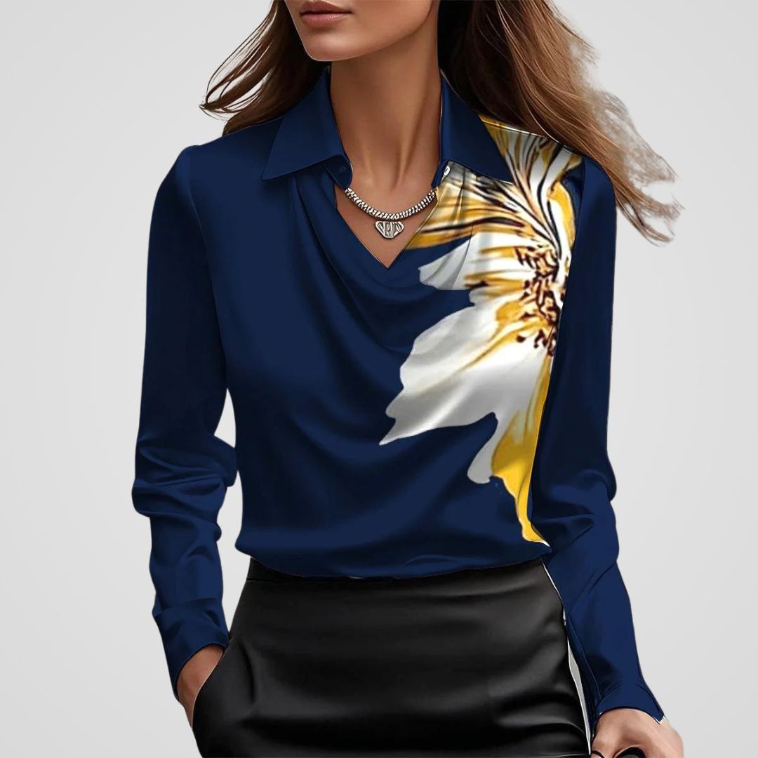 draped neck satin