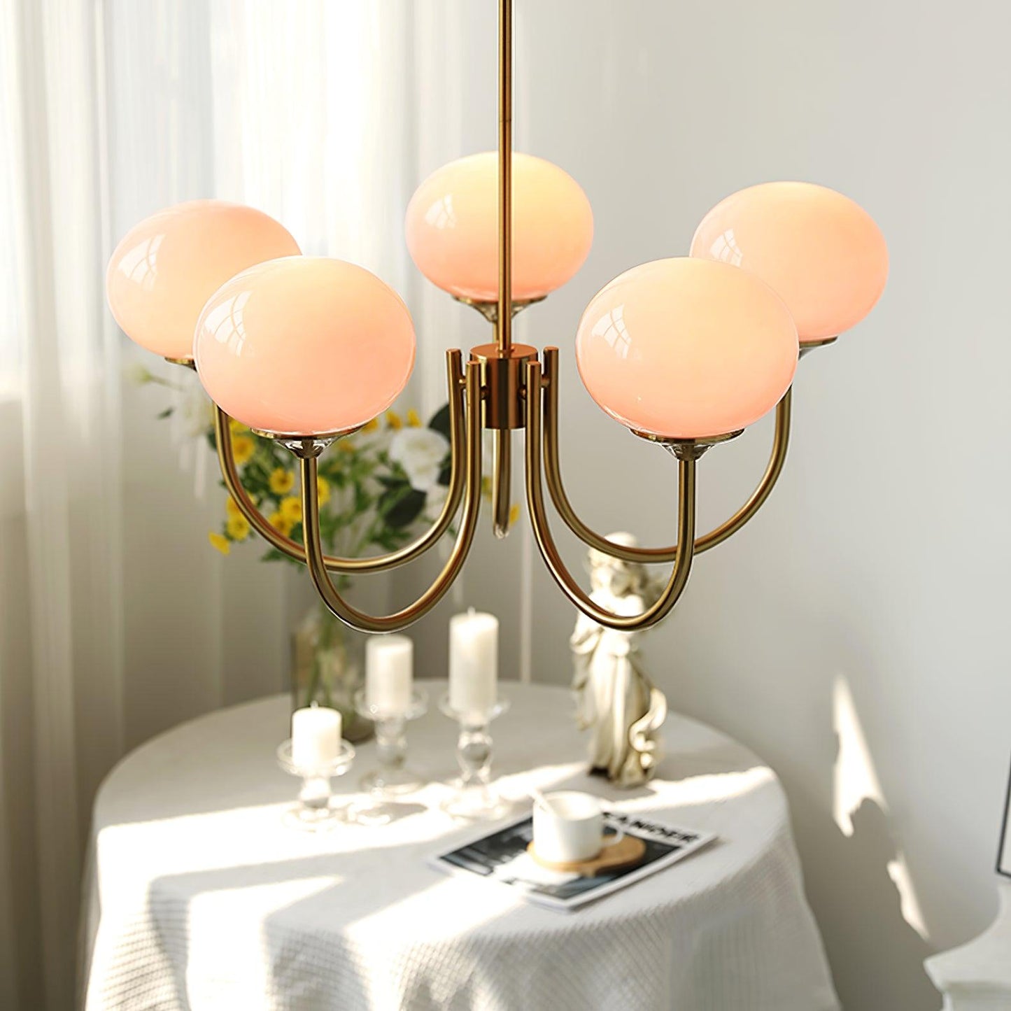 Light with Elegant Circle Pendant Lamp for a Subtle Addition to Any Interior