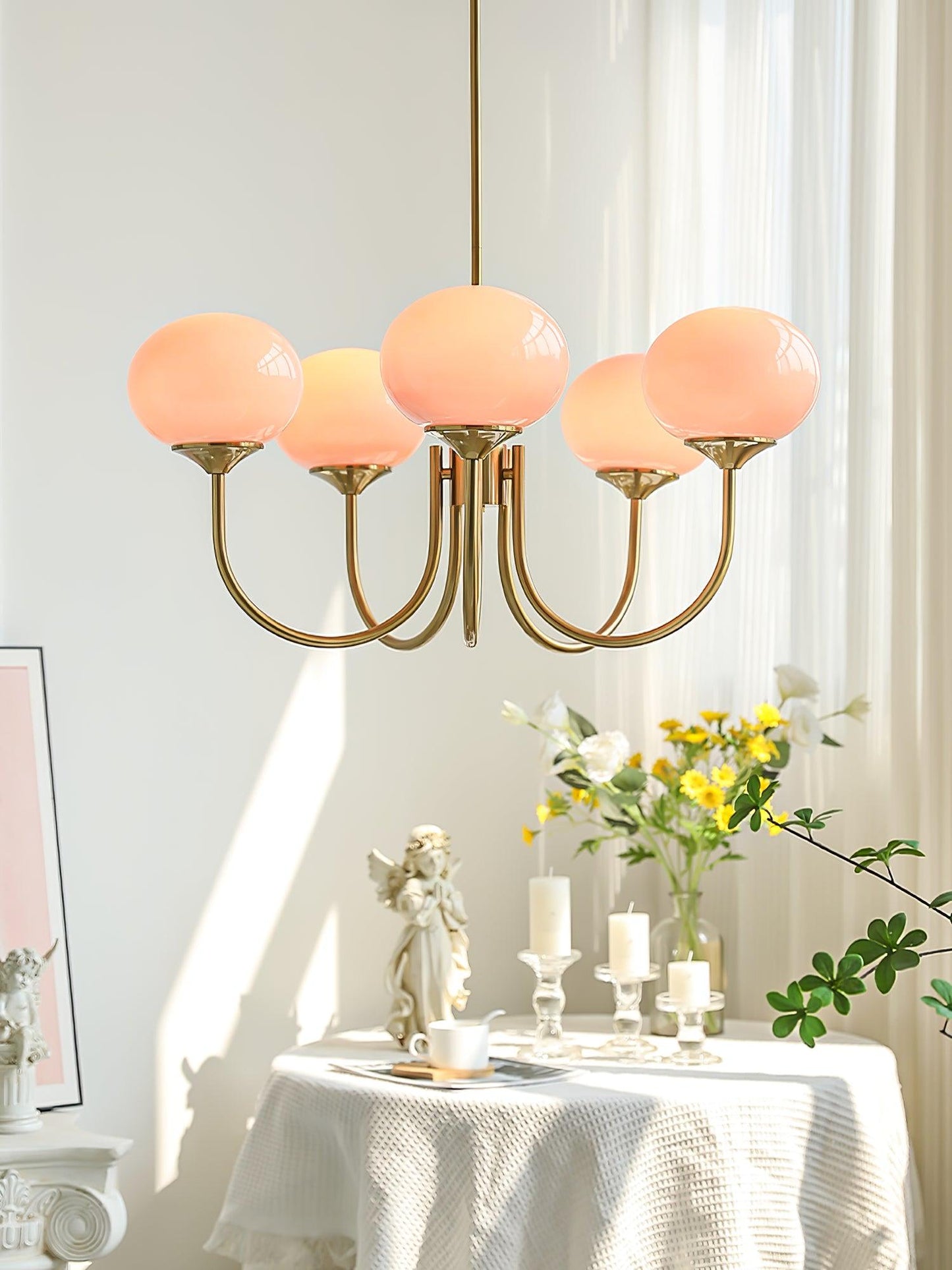Light with Elegant Circle Pendant Lamp for a Subtle Addition to Any Interior