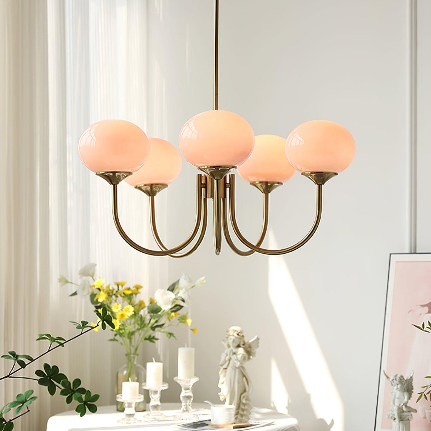 Light with Elegant Circle Pendant Lamp for a Subtle Addition to Any Interior