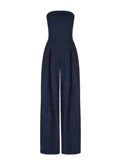 strapless jumpsuit minimalist