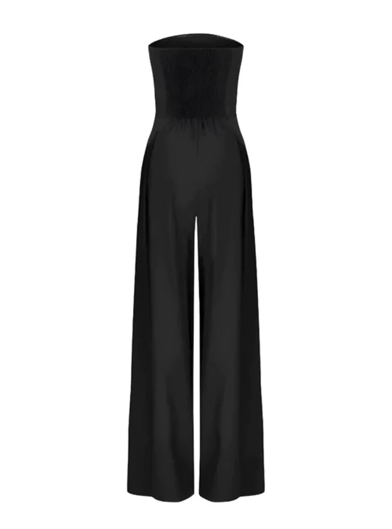strapless jumpsuit minimalist
