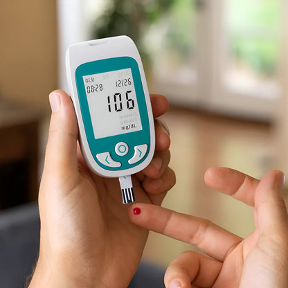 Multifunctional Cholesterol and Glucose Meter for Home Use with Display