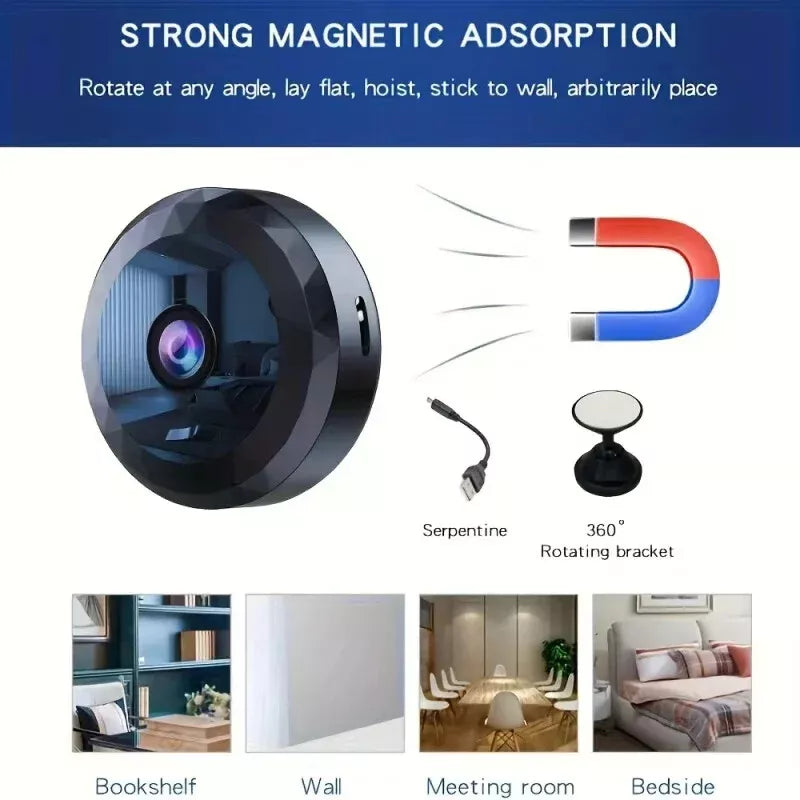Camera Magnetic Mini Wifi for Discreet and Reliable for Day and Night