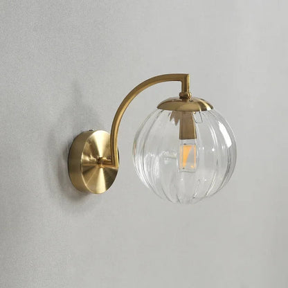 Modern Glass Wall Lamp with Warm Light and Elegant Scandinavian Design