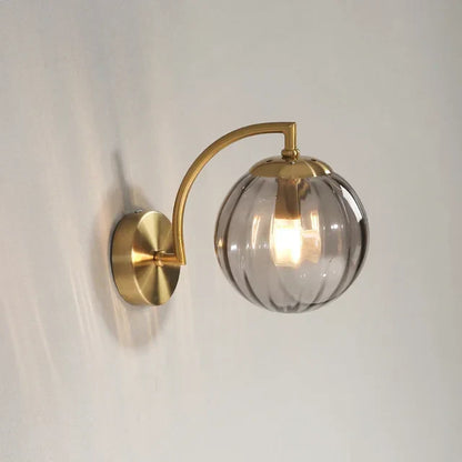 Modern Glass Wall Lamp with Warm Light and Elegant Scandinavian Design