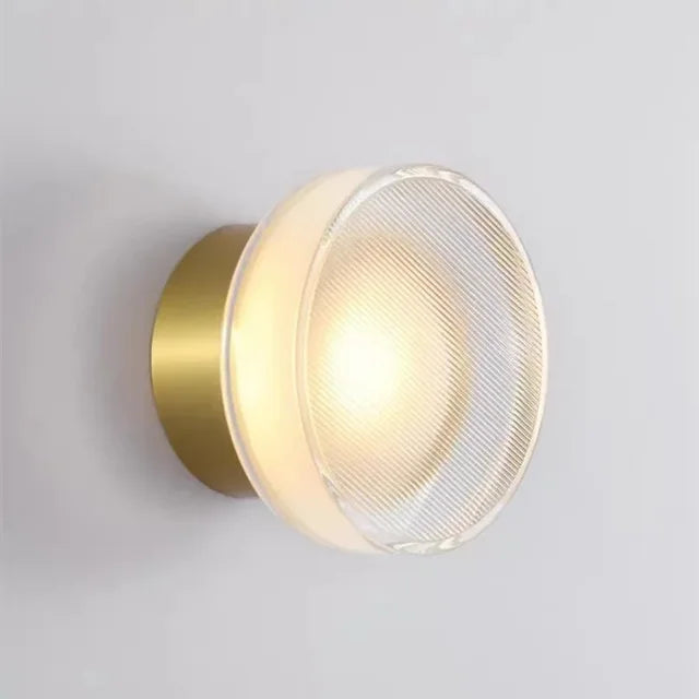 Wall Lamp with Modern Round LED Lighting for Stairs and Hallways