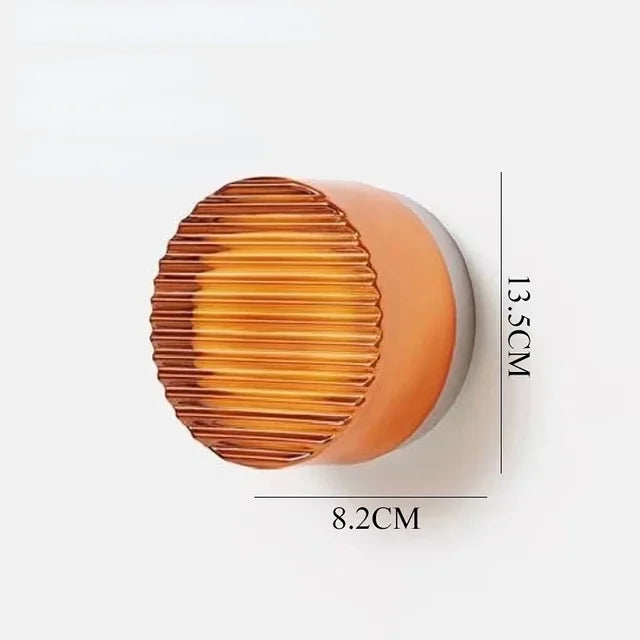 Wall Lamp with Modern Round LED Lighting for Stairs and Hallways