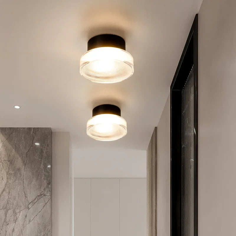 Wall Lamp with Modern Round LED Lighting for Stairs and Hallways