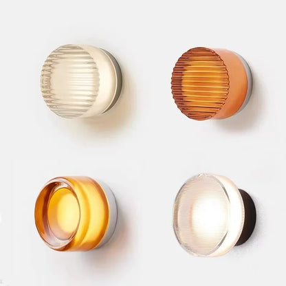 Wall Lamp with Modern Round LED Lighting for Stairs and Hallways